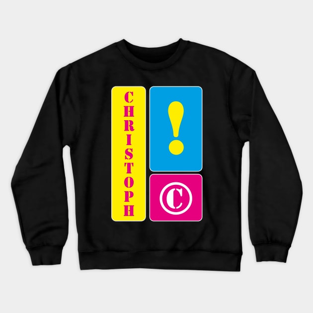 My name is Christoph Crewneck Sweatshirt by mallybeau mauswohn